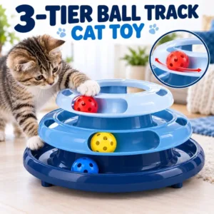 3-Tier Ball Track Cat Toy