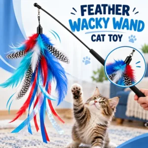 Feather Wacky Wand Cat Toy