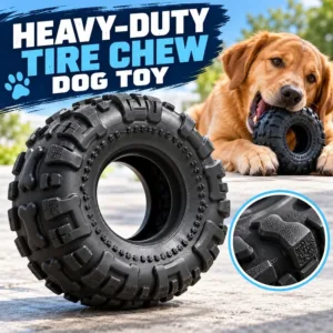 Heavy-Duty Tire Chew Dog Toy