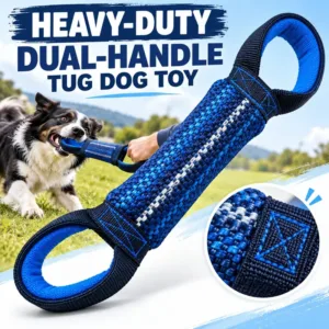 Heavy-Duty Dual-Handle Tug Dog Toy